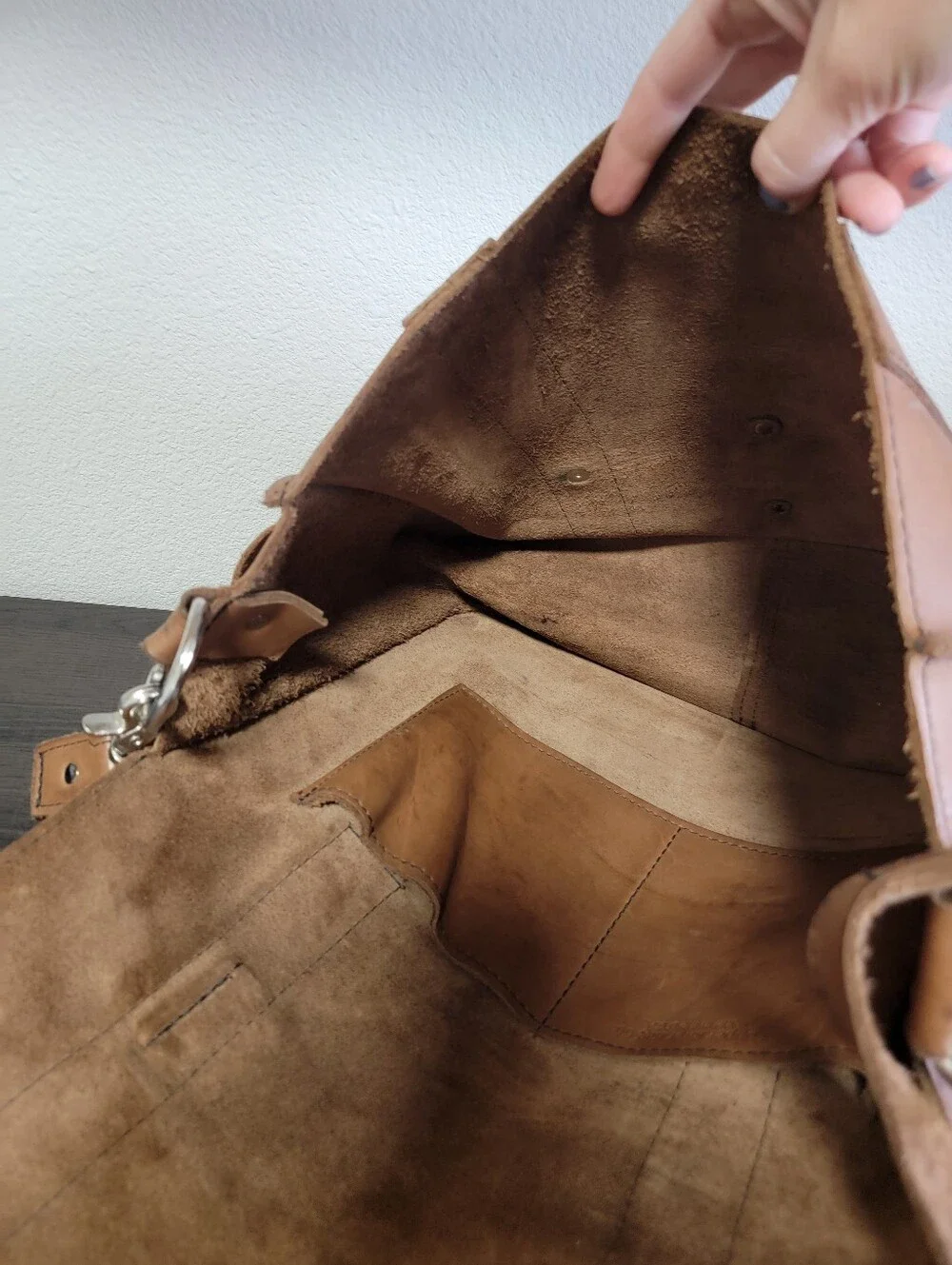 Copper River Co. Brown Leather Harness Crossbody Messenger Rustic Rugged Travel